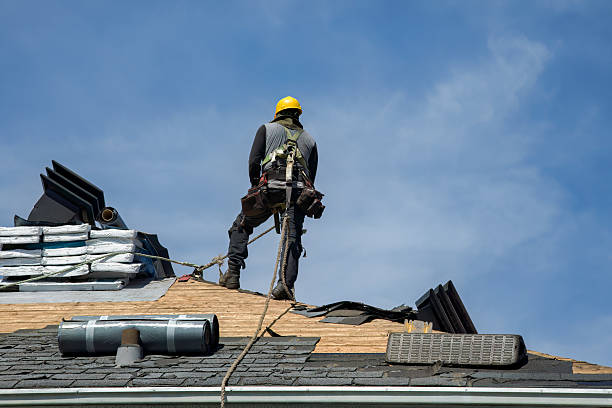 Professional Gutter Installation technician working in Granville, WV